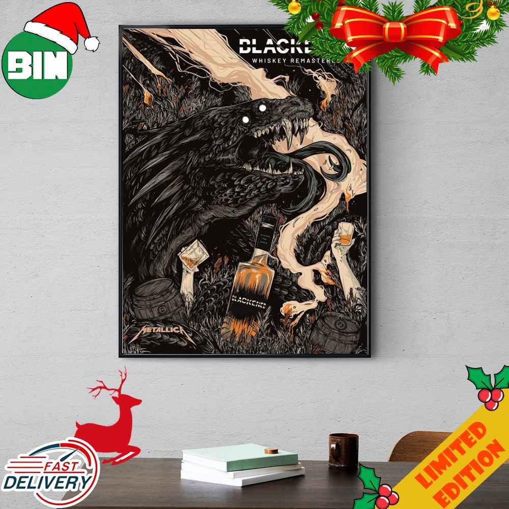 The Latest Poster From Blackened Whiskey Remastered And WolfSkullJack The Met Store Exclusive Metallica Poster Canvas