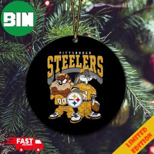 The Looney Tunes Show x Pittsburgh Steelers Funny Christmas 2023 Tree Decorations Ornament