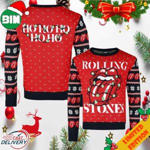 The Rolling Stones Ho Ho Ho Holiday Christmas 2023 Ugly Sweater
