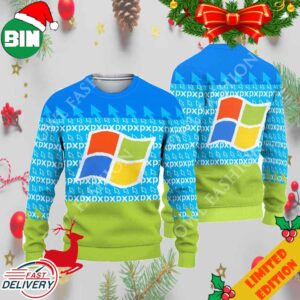 The Windows XP Christmas 3D Ugly Sweater