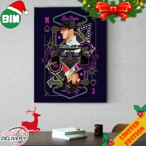 Time For Las Vegas GP Work For Red Bull Racing F1 Max Verstappen and Carlos Sainz Poker Cards Style Poster Canvas