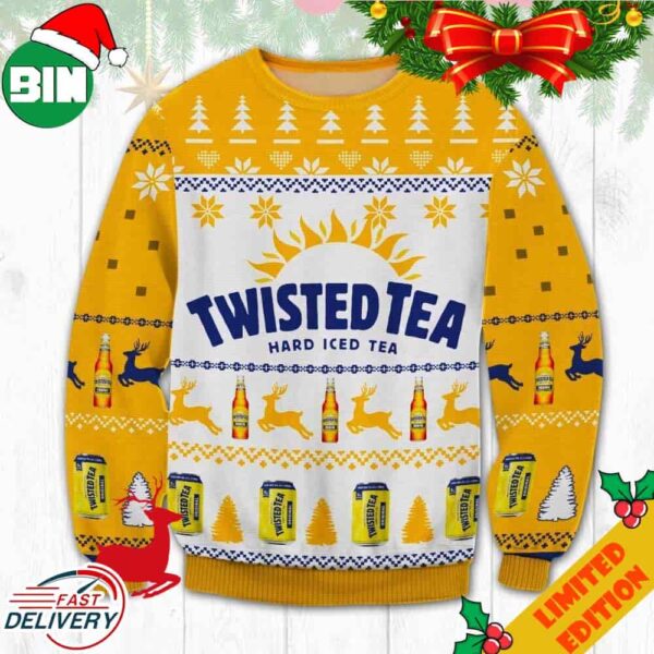 Twisted Tea Hard Ice tea Christmas Ugly Sweater