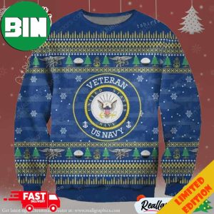 US Navy Veteran Christmas 2023 Ugly Sweater