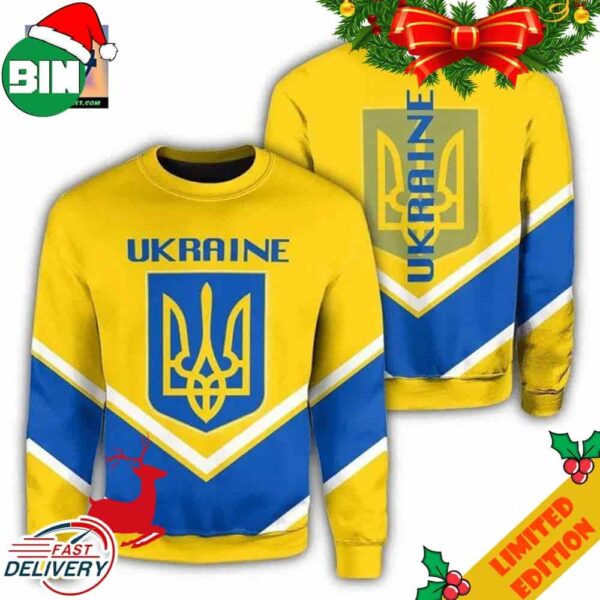 Ukraine Coat Of Arms Sweater Lucian Style J5W Ugly Sweater