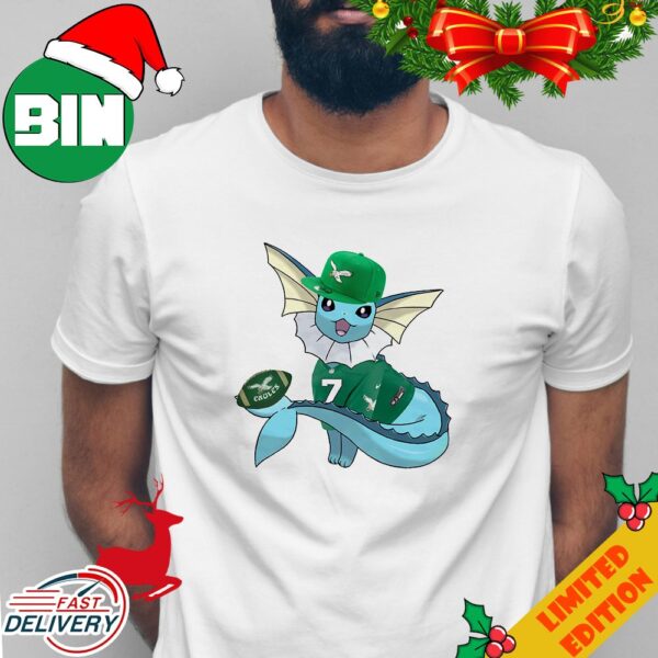 Vaporeon Funny Collab With Philadelphia Eagles NFL x Pokemon T-Shirt