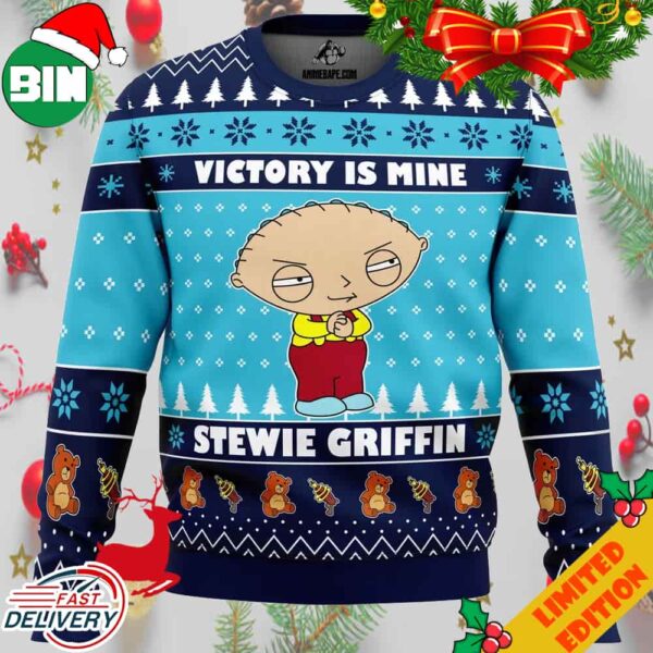 Victory is Mine Family Guy Ugly Christmas Sweater