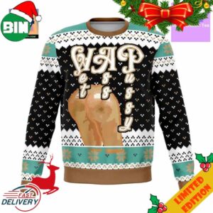 Wet Ass Pussy Initials Meme 2023 Design 3D Ugly Christmas Sweater
