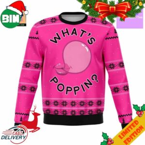 What’s Poppin Meme 2023 Design 3D Ugly Christmas Sweater