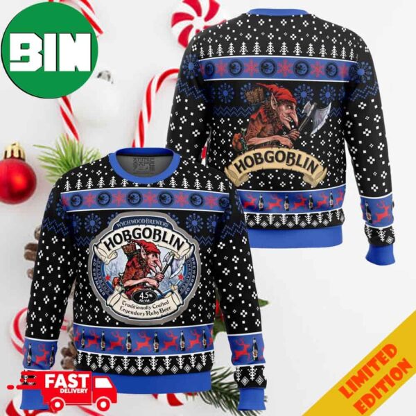 Wychwood Brewery Hobgoblin Ugly Christmas Sweater For Men And Women