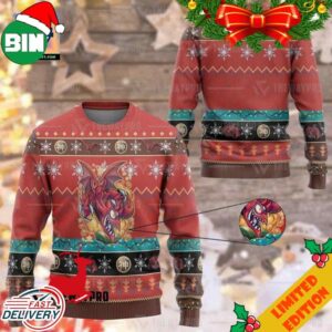 Yugioh Slifer The Toon Dragon By Kraus Christmas Sweater