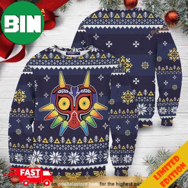 Zelda Majora’s Mask Christmas Ugly Funny Sweater