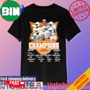 2023-2024 Texas Longhorns Champions Big 12 Conference Football Signatures Unique T-Shirt