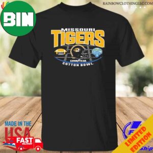 2023 Cotton Bowl Bound Missouri Tigers Helmet Unisex T-Shirt