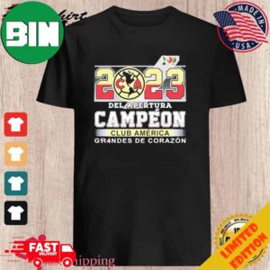 2023 Del Apertura Campeon Club America Grandes De Corazon Unique T-Shirt