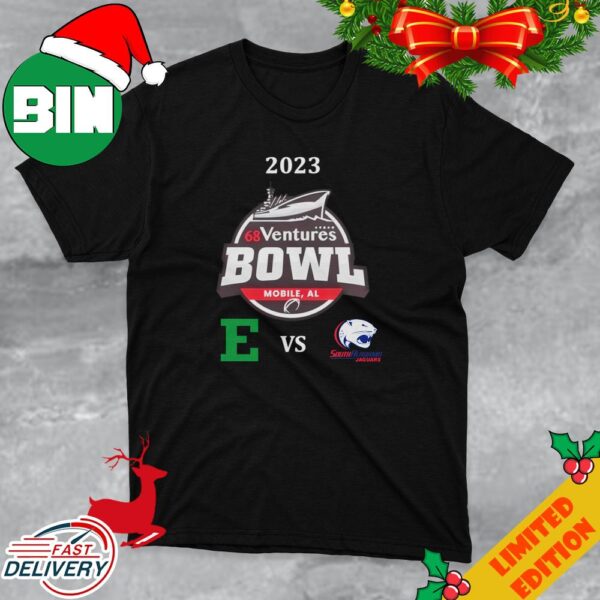 68 Ventures Bowl 2023 South Alabama vs Eastern Michigan Hancock Whitney Stadium Mobile AL T-Shirt