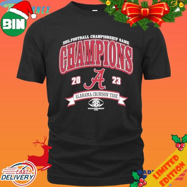 Alabama Crimson Tide 2023 SEC Football Conference Champions T-Shirt Hoodie Sweater