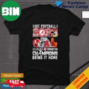 Alabama Crimson Tide SEC Football Champions 2023 Bring It Home T-Shirt Long Sleeve Hoodie
