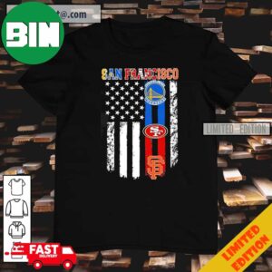 American Flag San Francisco All Sports Team T-Shirt