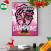 Congratulations Celebration Bowl Champions Is Florida AM Football Rattlers Go Our Time Bowl Season 2023-2024 Poster Canvas