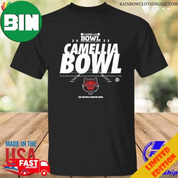 Arkansas State Red Wolves 2023 Camellia Bowl Montgomery Alabama Classic T-Shirt Long Sleeve Hoodie Sweater