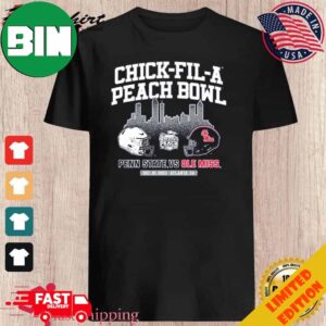 Atlanta GA Skyline Chick-Fil-A Peach Bowl 2023 Ole Miss vs Penn State Football Unique T-Shirt