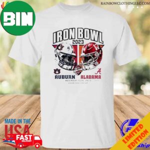 Auburn Tigers vs Alabama Crimson Tide 2023 Iron Bowl Matchup Helmet Head to Head T-Shirt Long Sleeve