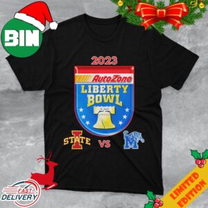 AutoZone Liberty Bowl 2023 Memphis vs Iowa State Simmons Bank Liberty Stadium Memphis TN CFB Bowl Game T-Shirt