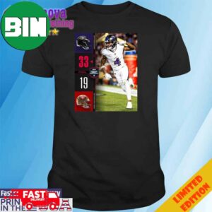 Baltimore Ravens Win 33-19 San Francisco 49ers 2023 Monday Night Football T-Shirt