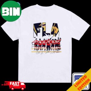 Best Florida Panthers Fla Team Signatures Graphic T-Shirt