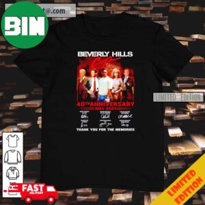 Beverly Hills Cop 40th Anniversary 1984-2024 Thank You For The Memories T-Shirt