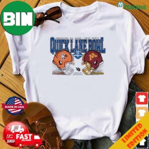 Bowling Green Falcons vs Minnesota Golden Gophers 2023 Quick Lane Bowl Dueling Helmets T-Shirt