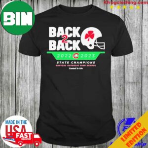 CCHS Football Back 2 Back State Champions 2022-2023 T-Shirt Long Sleeve Hoodie Long Sleeve Hoodie