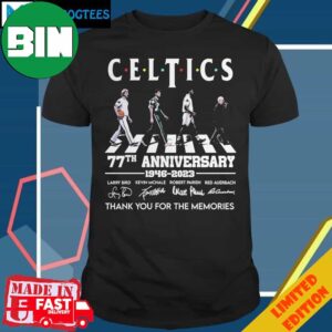 Celtics 77th Anniversary 1946-2023 Thank You For The Memories Unique T-Shirt