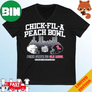 Chick Fil A Peach Bowl Dueling Teams 2023 Penn State Vs Ole Miss T-Shirt