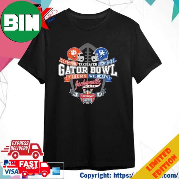 Clemson Tigers vs Kentucky Wildcats 2023 Taxslayer Gator Bowl T-Shirt