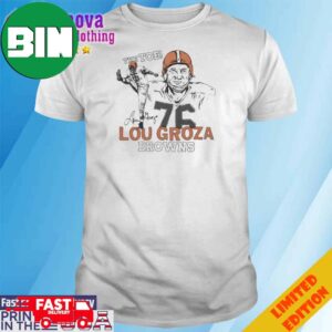 Cleveland Browns Lou Groza Signature T-Shirt