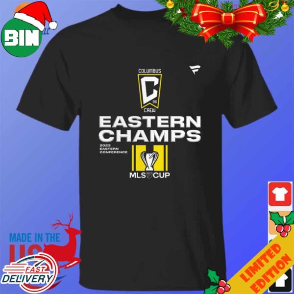 Columbus Crew 2023 MLS Eastern Conference Champions Locker Room T-Shirt