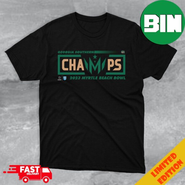 Congratulations Ohio Bobcats Champions 2023 Myrtle Beach Bowl College Football Games T-Shirt