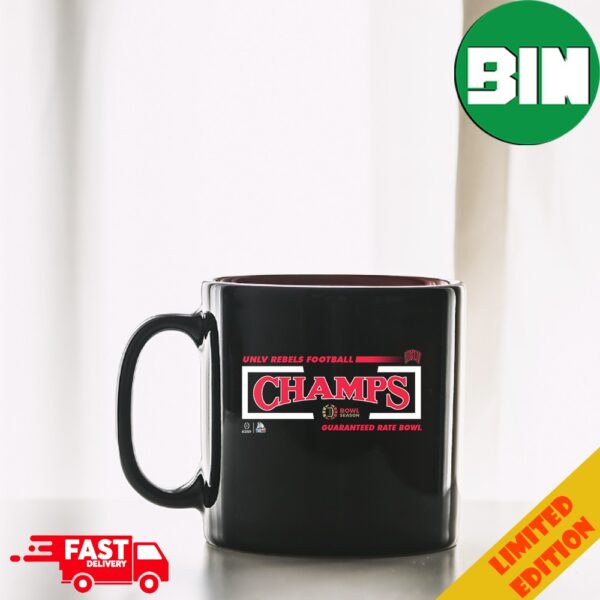 Congratulations UNLV Rebels Football Is Champions Of Guaranteed Rate Bowl College Football Bowl Games Season 2023-2024 Ceramic Mug