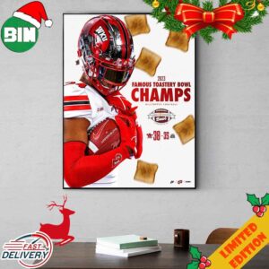 Congratulations WKU Football Is Champions Of Famous Toastery Bowl Season 2023-2024 Poster Canvas