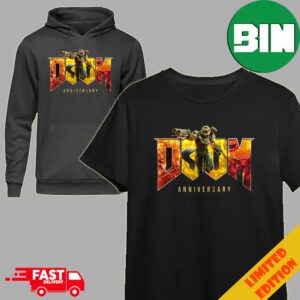 DOOM Game 30th Slayers Anniversary DOOM30 T-Shirt Long Sleeve Hoodie