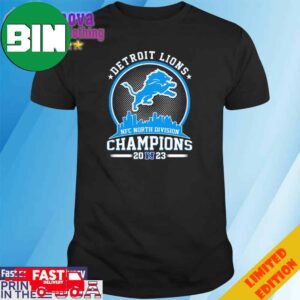 Detroit Lions NFC North Division Champions 2023 T-Shirt