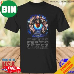 Doctor Who 60 Years 1963 2023 Thank You For The Memories Signatures T-Shirt Long Sleeve Hoodie