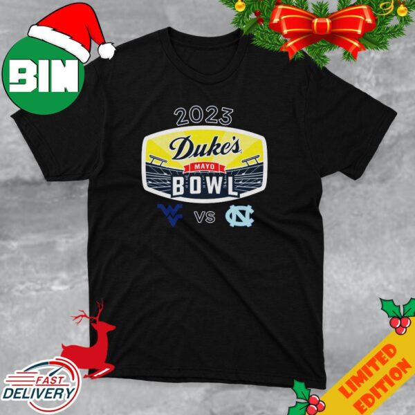 Duke’s Mayo Bowl 2023 West Virginia vs North Carolina Bank Of America Stadium Charlotte NC CFB Bowl Game T-Shirt