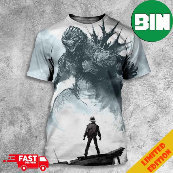 Favorite Movies Of The Year Godzilla vs Koichi Shikishima Godzilla Minus One 3D T-Shirt