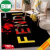 Givenchy Black Background And Logo Home Decor For Living Room Rug Carpet