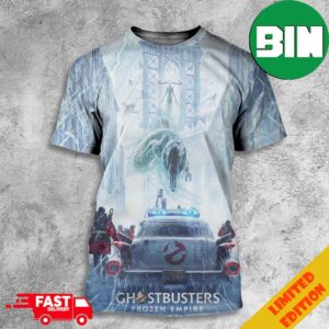 First Poster For Ghostbusters Frozen Empire In Theaters On March 29 2024 3D T-Shirt