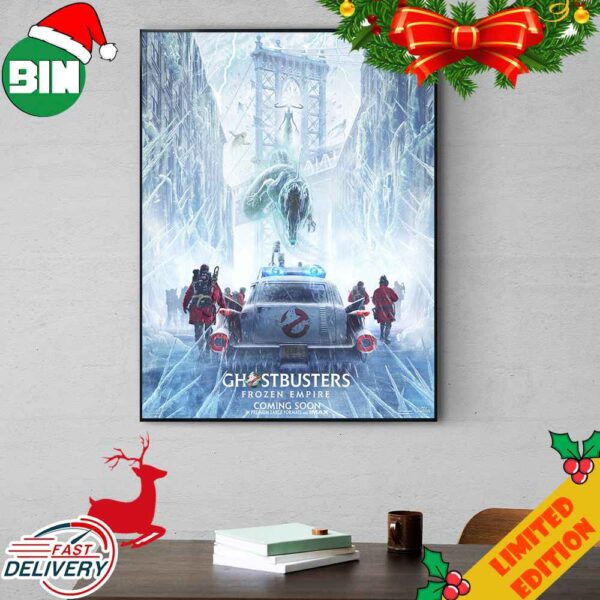 First Poster For Ghostbusters Frozen Empire In Theaters On March 29 2024 Poster Canvas