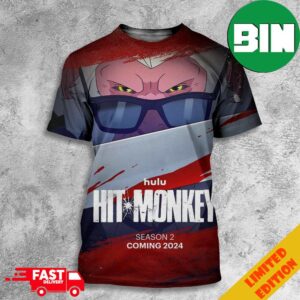 First Poster For HIT MONKEY Season 2 Has Been Released 2024 3D T-Shirt