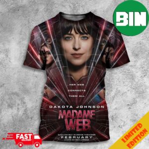 First Posters For Madame Web In Theaters On February 14 2024 3D T-Shirt